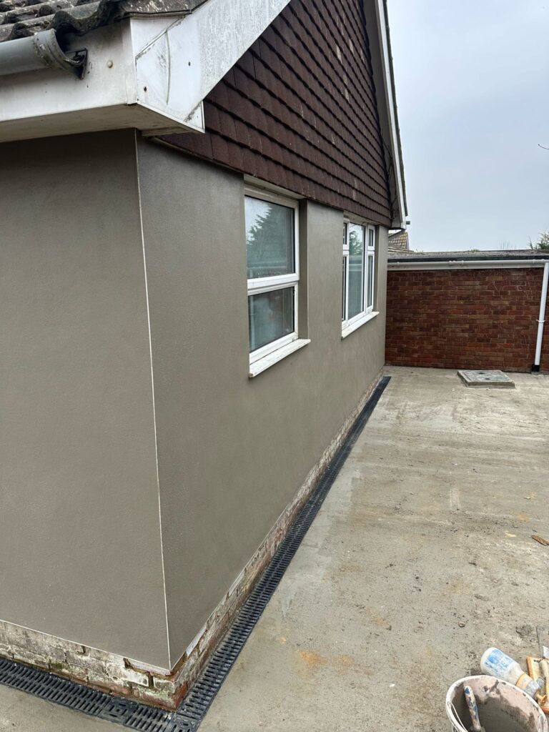 Rendered extension exterior