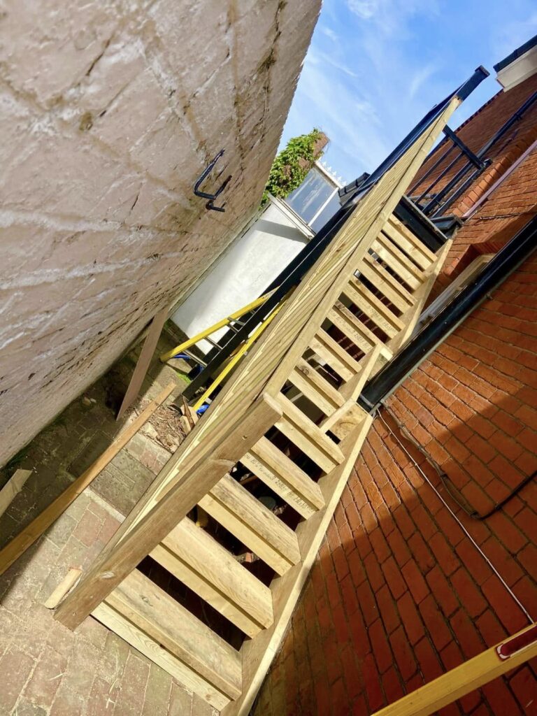 New external staircase