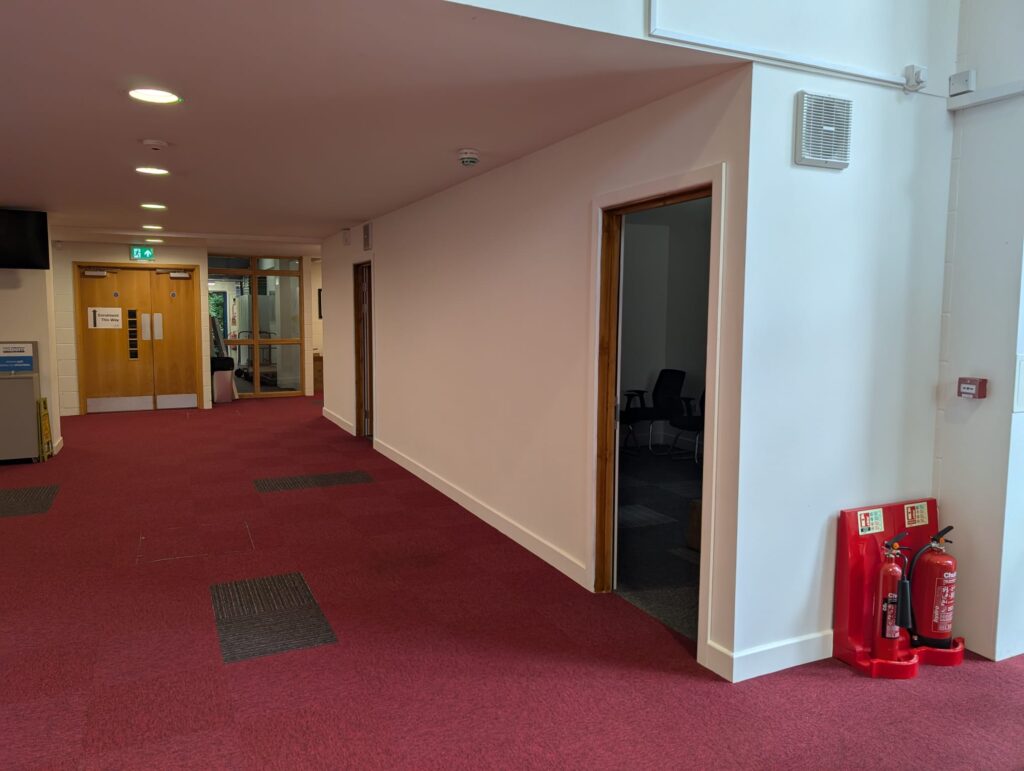 New office corridor