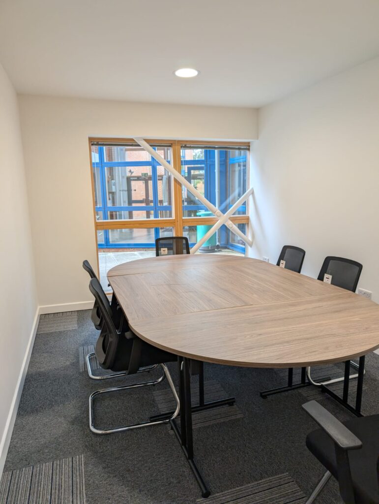 Meeting room with natural light