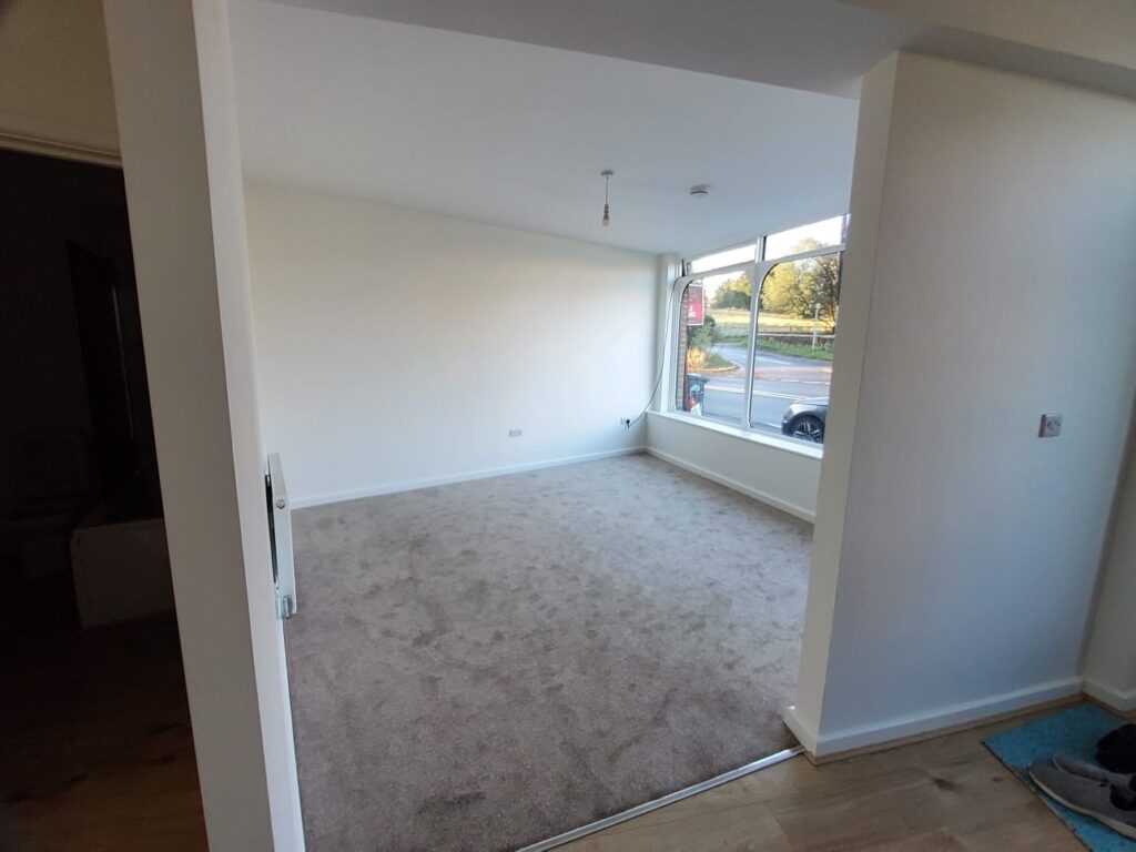 Open plan room renovation